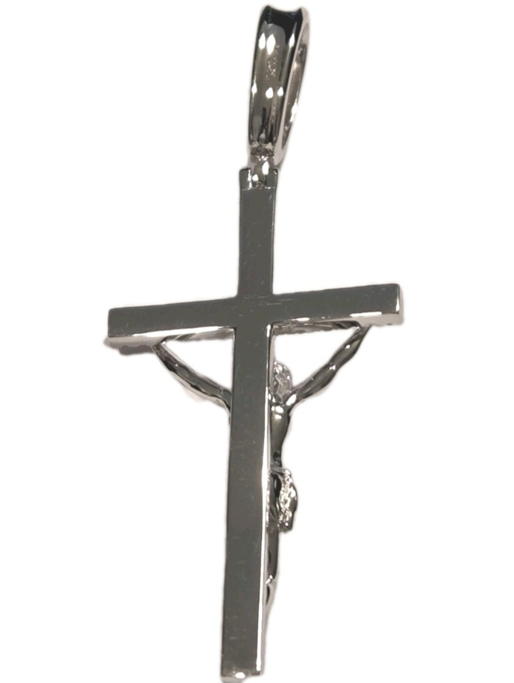 Iced Out 3D Jesus On Cross Moissanite Pendant - Real 925 Silver 2" NEW - Picture 7 of 13